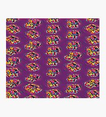Purple Guitar Design Photographic Print