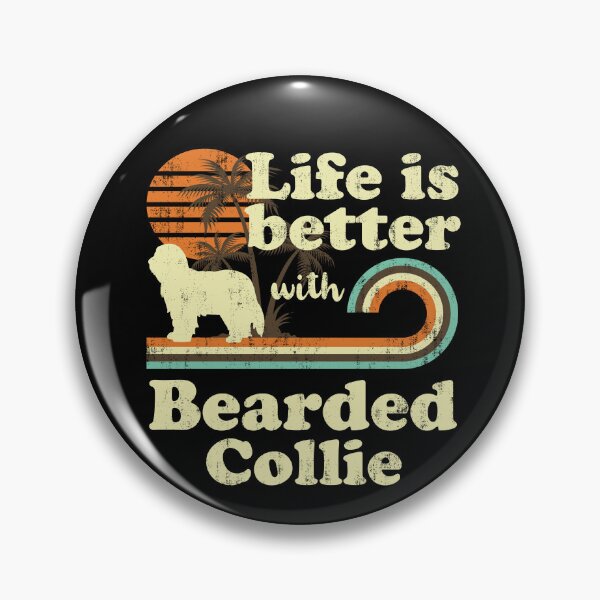 Artikelvorschau, Life is Better with Bearded Collie Vintage entworfen und verkauft von rafaeltto.
