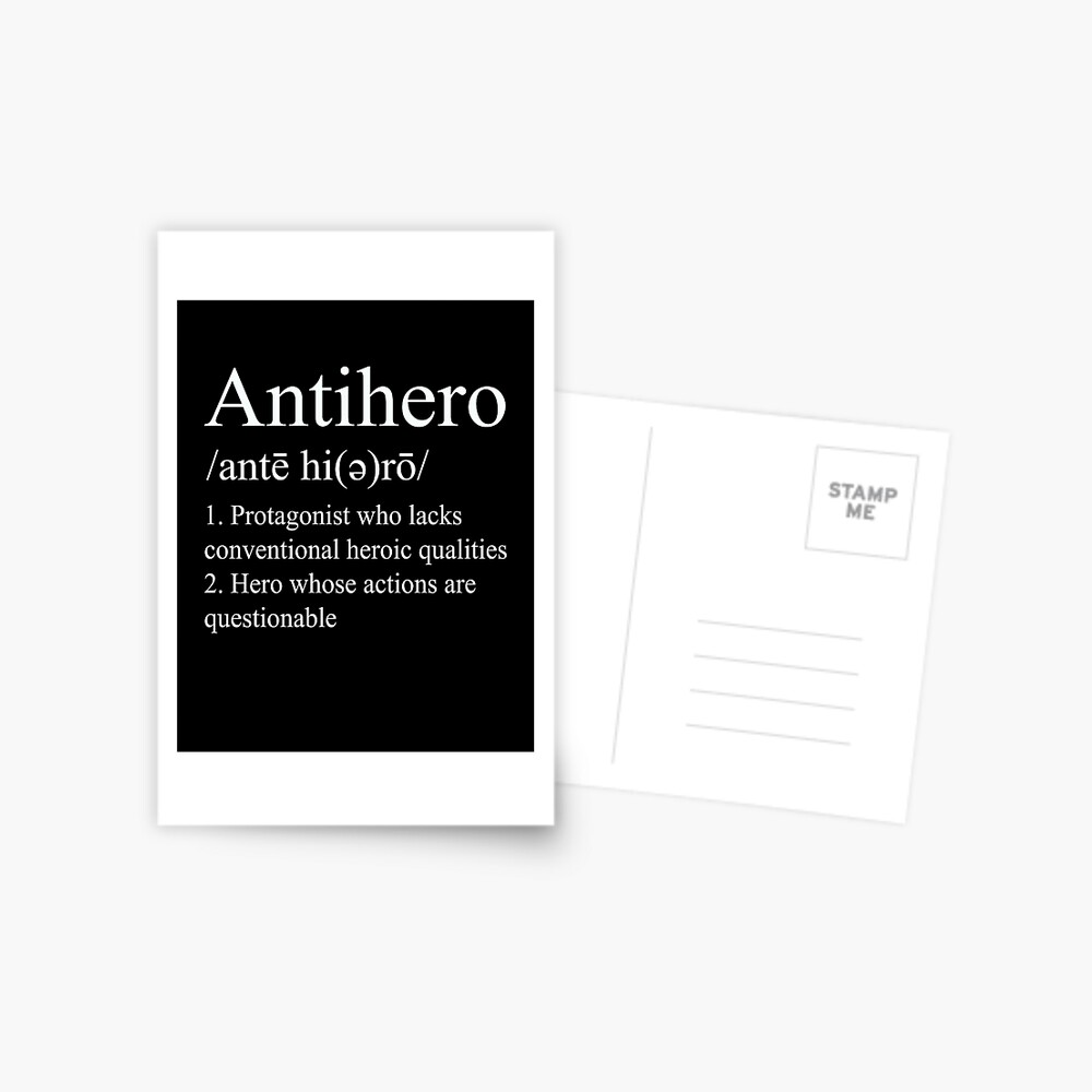 anti-hero-definition-v2-postcard-for-sale-by-rolito86-redbubble