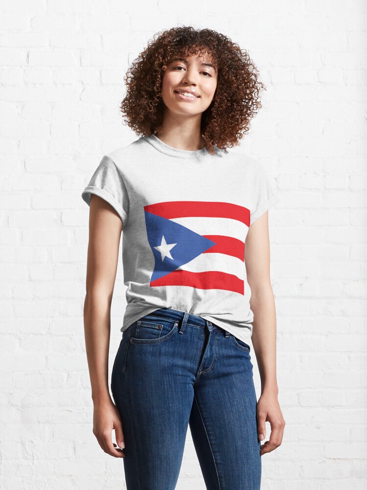 T-shirt classique avec l'œuvre Drapeau de Porto Rico créée et vendue par Shorlick