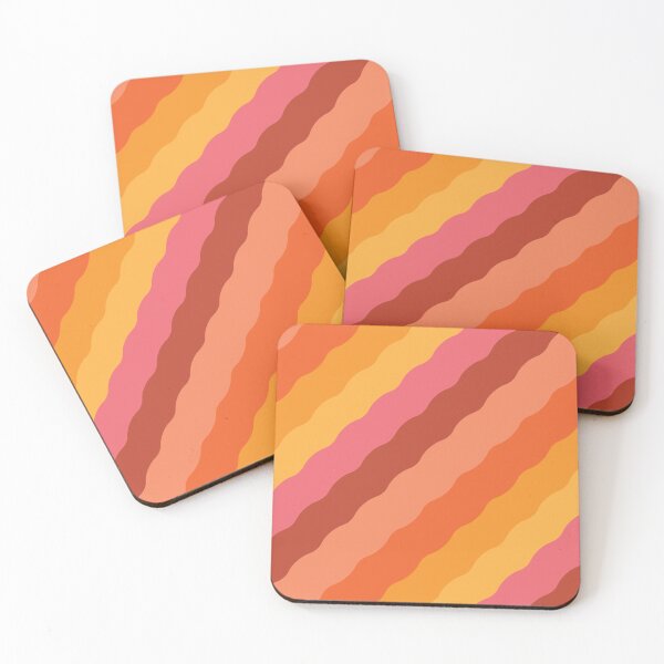 Item preview, Abstract retro 70s waves pattern in orange, yellow and brown  designed and sold by Yasminepatterns .