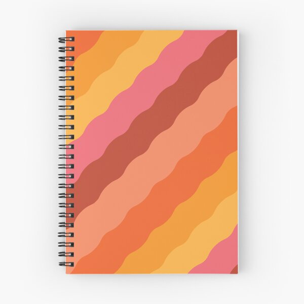 Item preview, Abstract retro 70s waves pattern in orange, yellow and brown  designed and sold by Yasminepatterns .