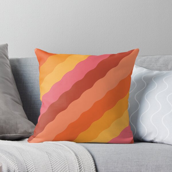 Item preview, Abstract retro 70s waves pattern in orange, yellow and brown  designed and sold by Yasminepatterns .