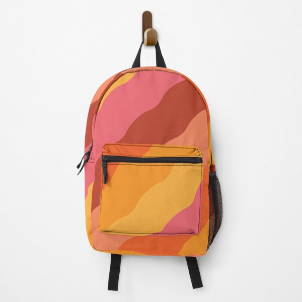 Item preview, Abstract retro 70s waves pattern in orange, yellow and brown designed and sold by Yasminepatterns .