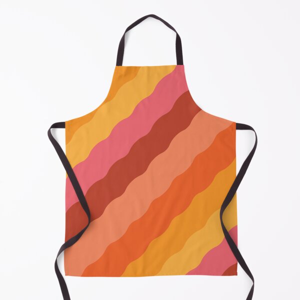 Item preview, Abstract retro 70s waves pattern in orange, yellow and brown designed and sold by Yasminepatterns .