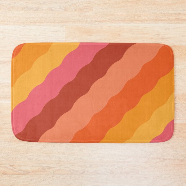 Item preview, Abstract retro 70s waves pattern in orange, yellow and brown  designed and sold by Yasminepatterns .