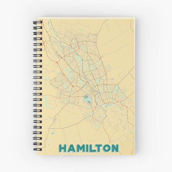 Item preview, Hamilton Map Retro designed and sold by HubertRoguski.