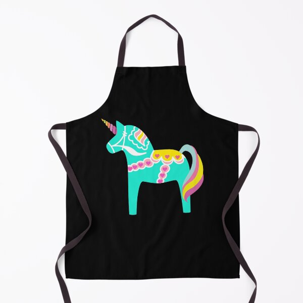 Item preview, Mint Green Dala Unicorn Horse Fun Swedish designed and sold by funnytshirtemp.
