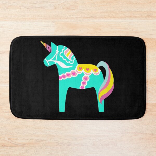 Item preview, Mint Green Dala Unicorn Horse Fun Swedish designed and sold by funnytshirtemp.