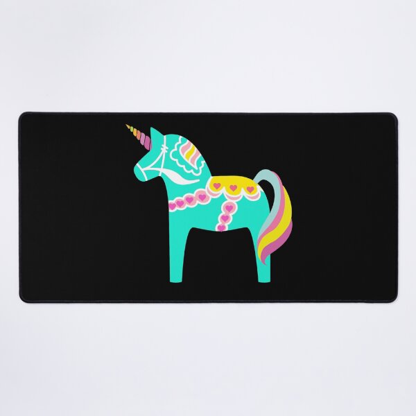 Item preview, Mint Green Dala Unicorn Horse Fun Swedish designed and sold by funnytshirtemp.
