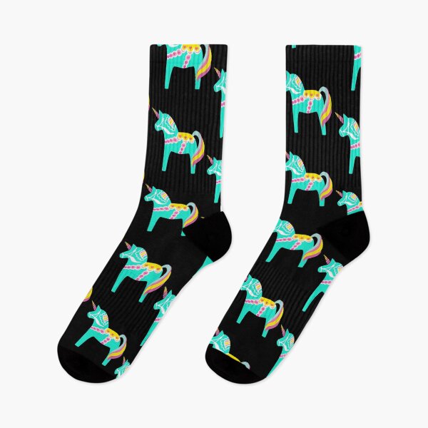 Item preview, Mint Green Dala Unicorn Horse Fun Swedish designed and sold by funnytshirtemp.