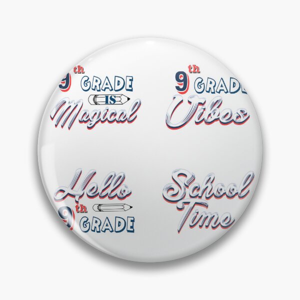 Item preview, Nineth grade vibes sticker bundle designed and sold by Nikmay Design.