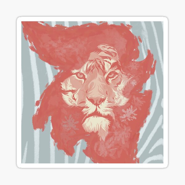 Tiger Pop Art Sticker