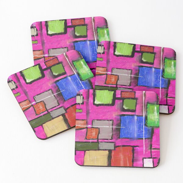 Item preview, Abstract Art "Fuchsia Land" designed and sold by myDigitalArt.