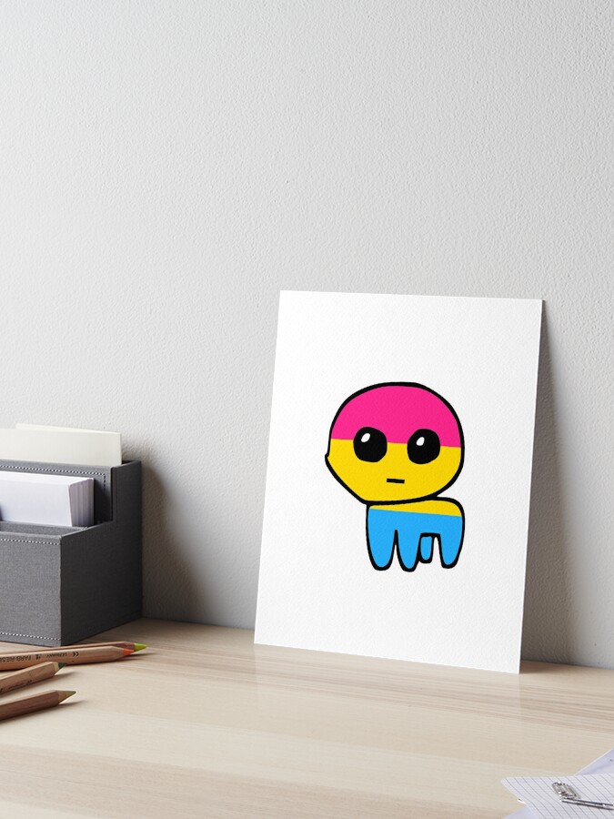 tbh creature / autism creature transgender pride flag  Sticker for Sale  by romanticists