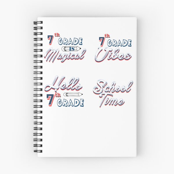 Item preview, Hello seventh grade sticker bundle designed and sold by Nikmay Design.