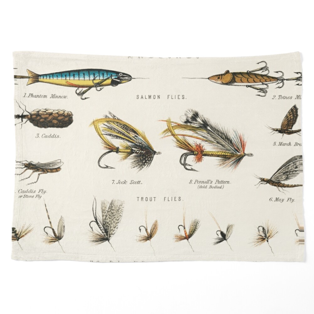 Salmon Fly Fishing - Salmon Flies Art Poster for Sale by SFTStudio