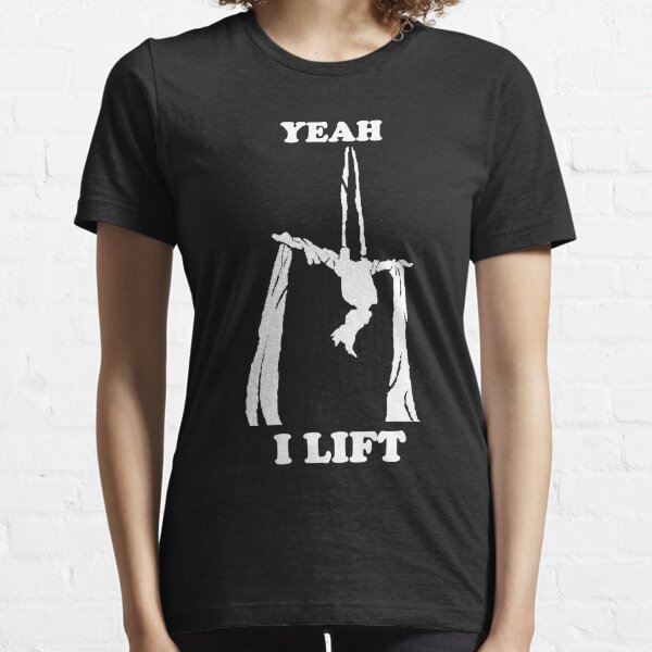 Aerial Silks - Yeah, I lift - White design Fitted V-Neck Essential T-Shirt