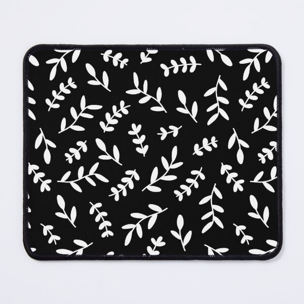 Item preview, Leaves Pattern (white/black) designed and sold by Design Minds Boutique.