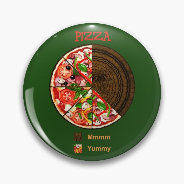 Item preview, Graph - Pizza: Mmmm; Yummy (funny pie chart) designed and sold by SolidEarthArt.