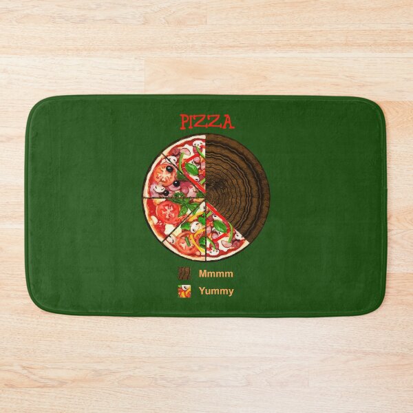 Item preview, Graph - Pizza: Mmmm; Yummy (funny pie chart) designed and sold by SolidEarthArt.