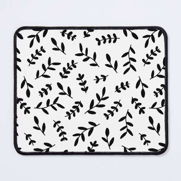 Item preview, Leaves Pattern (black/white) designed and sold by Design Minds Boutique.