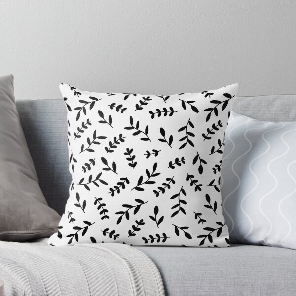 Item preview, Leaves Pattern (black/white) designed and sold by Design Minds Boutique.