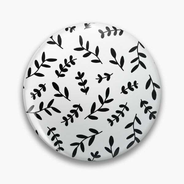 Artikelvorschau, Blättermuster (schwarz/weiß) entworfen und verkauft von Design Minds Boutique.