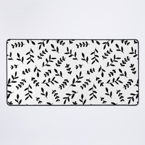 Item preview, Leaves Pattern (black/white) designed and sold by Design Minds Boutique.