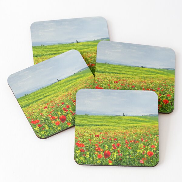 Item preview, Poppies in a field in Tuscany, Italy designed and sold by Dolfilms.
