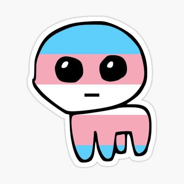 tbh creature / autism creature transgender pride flag  Sticker for Sale  by romanticists