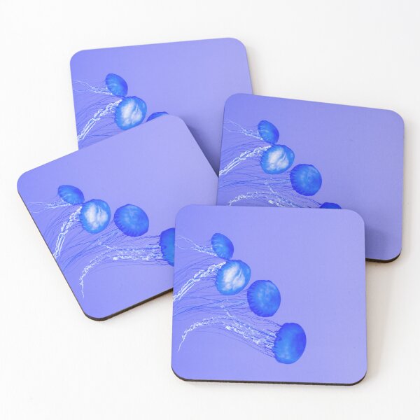 Item preview, neon jellyfish swimming together designed and sold by ydsdesigns.