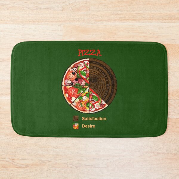 Item preview, Graph - Pizza: Satisfaction; Desire (funny pie chart) designed and sold by SolidEarthArt.