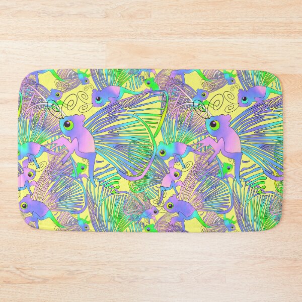 Item preview, Rainbow Moth Soiree Tossed on Yellow Repeat 5748 designed and sold by Art in My Loft.