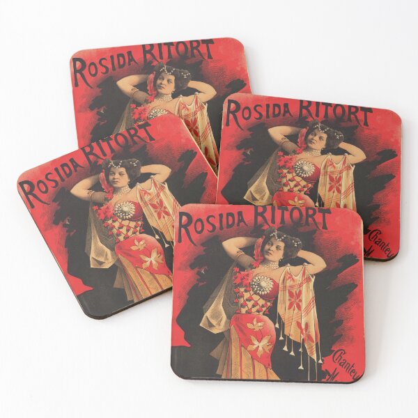 Item preview, AMBASSADEURS Rosida Ritort Moorish Singer 1880 by Artist Alfred Choubrac Vintage French Opera Poster designed and sold by retroposters.