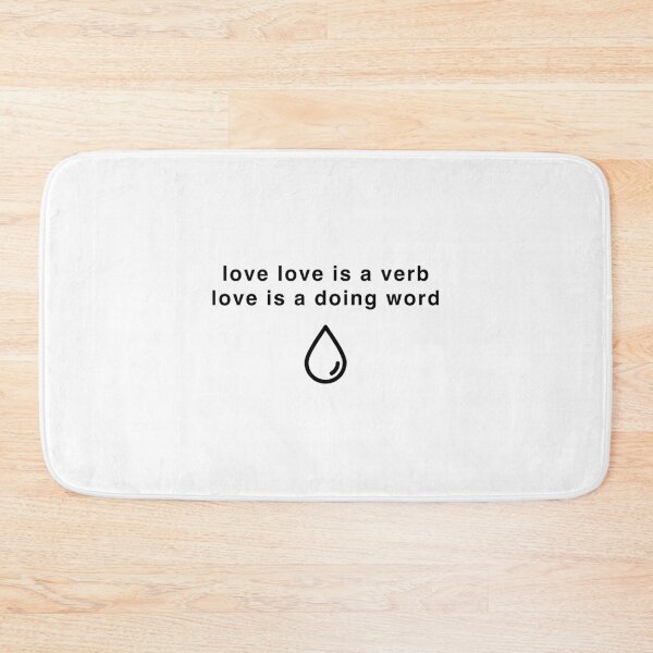 Item preview, love love is a verb   designed and sold by TideandPine.
