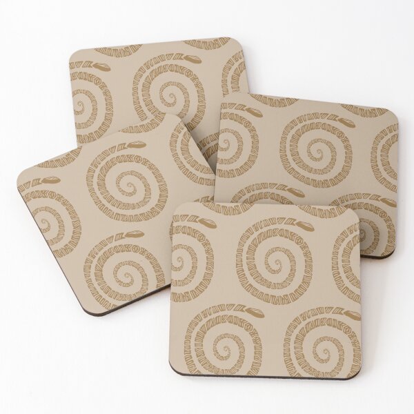 Item preview, Snakes in shapes gold pastel designed and sold by Lady Bruniere.