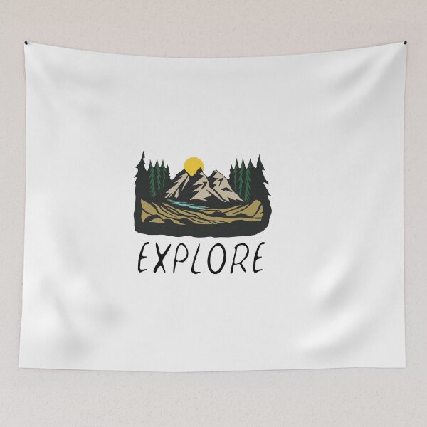 Item preview, Explore Mountains Shirt, Camping Shirts, Mountain Tshirts, Hiking Shirts, Outdoor Shirt, Nature Lover Shirt, Adventure Tee, Wildlife Shirts designed and sold by CatchUriDesigns.
