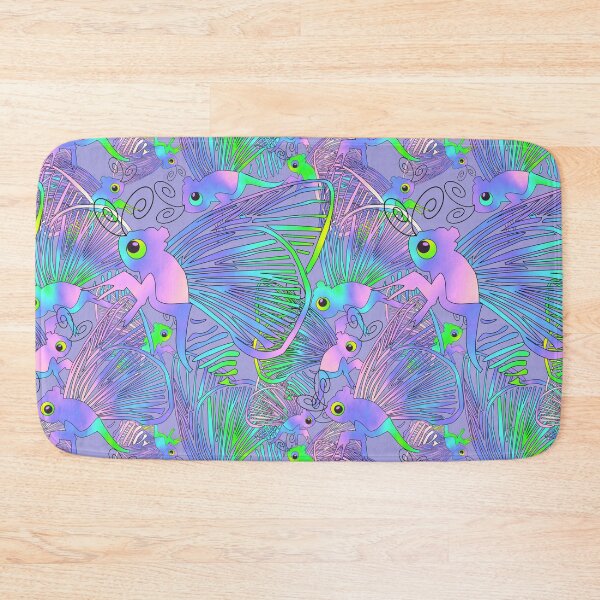 Item preview, Rainbow Moth Soiree Tossed on Light Purple Repeat 5748 designed and sold by Art in My Loft.