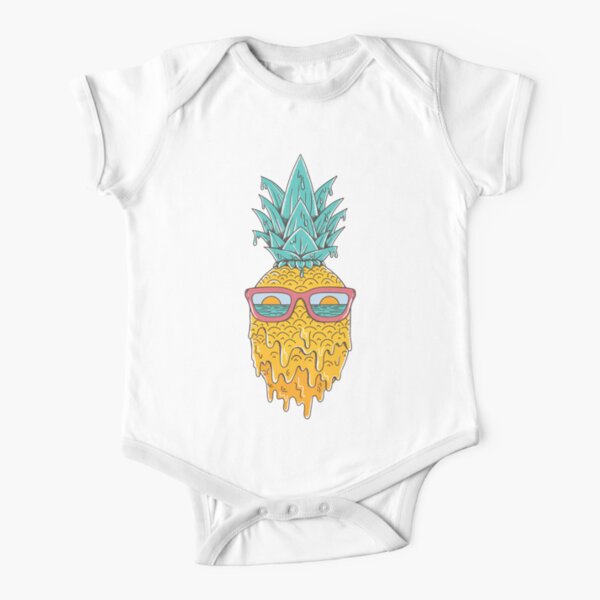 Pineapple Summer Short Sleeve Baby One-Piece