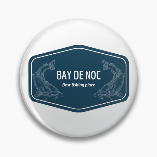 Item preview, Bay de Noc in Michigan, United States of America - Best fishing place destination Logo designed and sold by Vintage-TM.