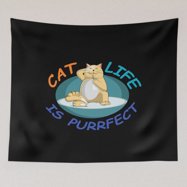 Item preview, Cat Life Is Purrfect - For Cat Lover designed and sold by Demna-S.
