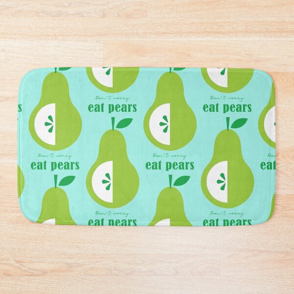 Item preview, Green pear pattern print designed and sold by thelake-goose.