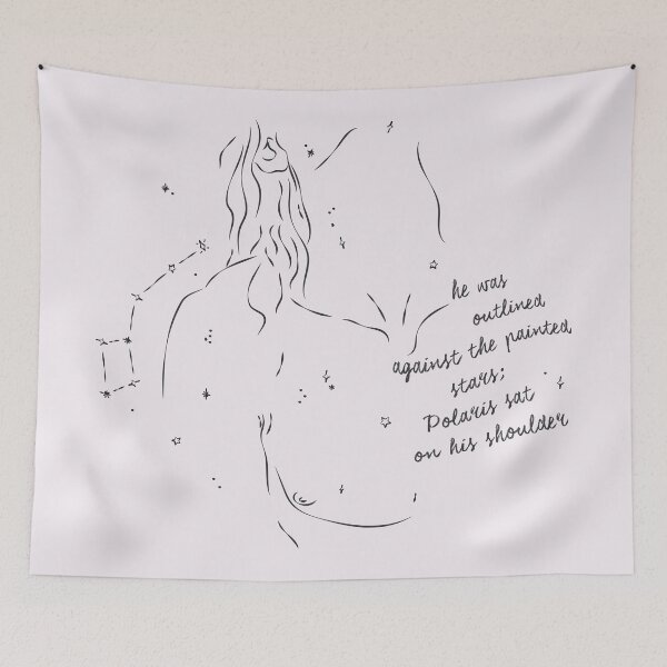 Item preview, he was outlined against the painted stars; Polaris sat on his shoulder designed and sold by Pinu92.