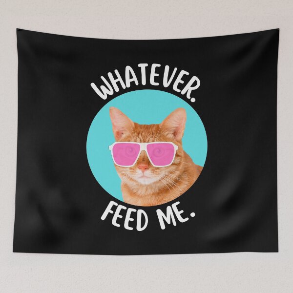 Item preview, Whatever Feed Me - Funny Orange Tabby Cat Lover Gift designed and sold by mariejosee22.