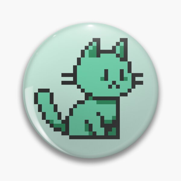 Item preview, Green Cat Pixel Art designed and sold by marsh  designs.