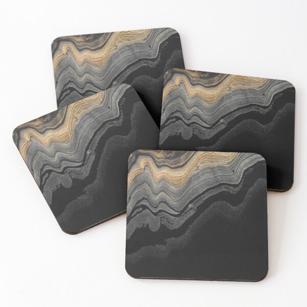 Item preview, Black Marble Texture with golden granules 51...High quality designed and sold by aprajoos.