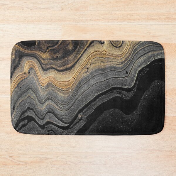 Item preview, Black Marble Texture with golden granules 51...High quality designed and sold by aprajoos.