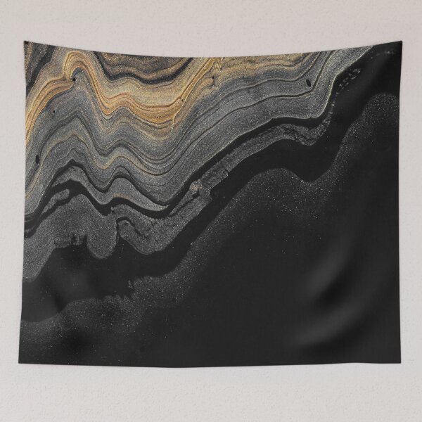 Item preview, Black Marble Texture with golden granules 51...High quality designed and sold by aprajoos.