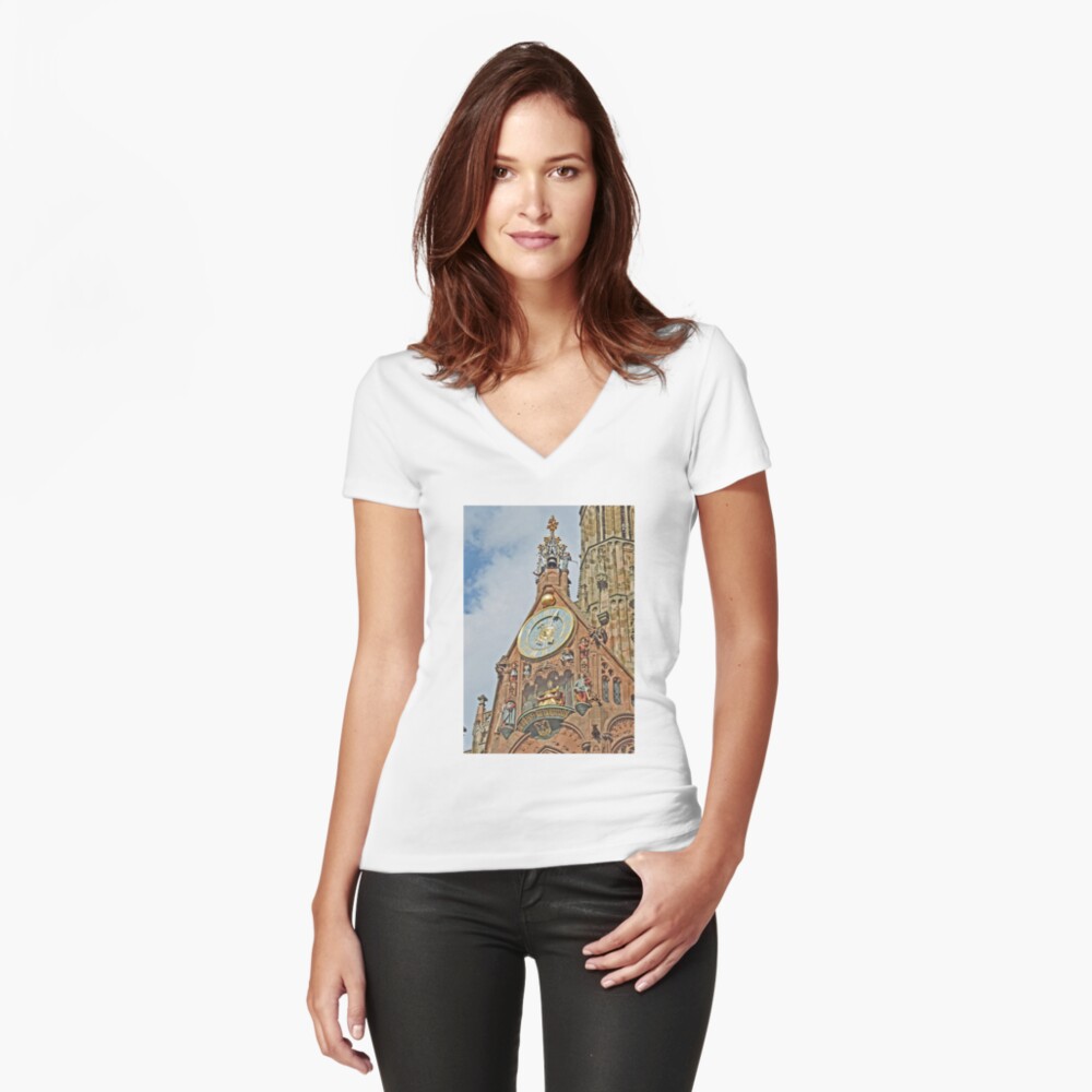 Item preview, Fitted V-Neck T-Shirt designed and sold by grmahyde.